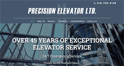 Desktop Screenshot of precisionelevator.ca